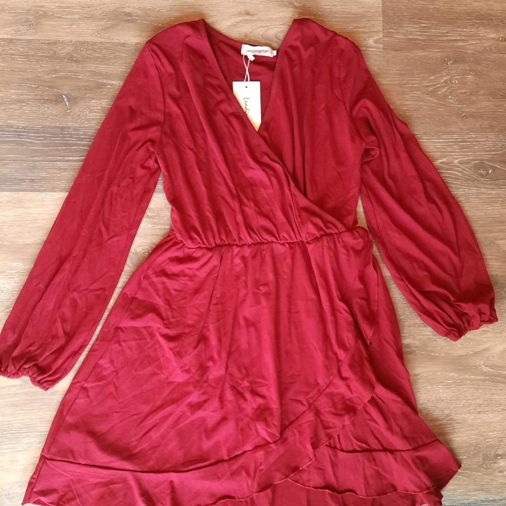 Faux Wrap Dress